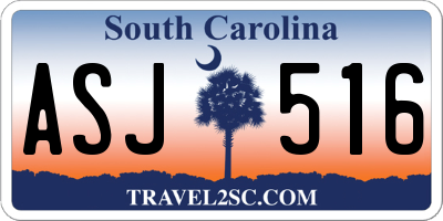 SC license plate ASJ516