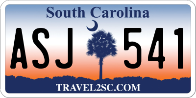 SC license plate ASJ541