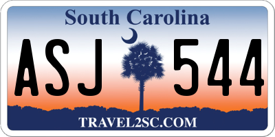 SC license plate ASJ544