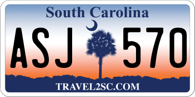 SC license plate ASJ570