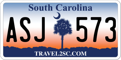 SC license plate ASJ573