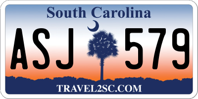 SC license plate ASJ579