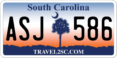 SC license plate ASJ586