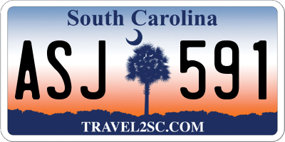 SC license plate ASJ591