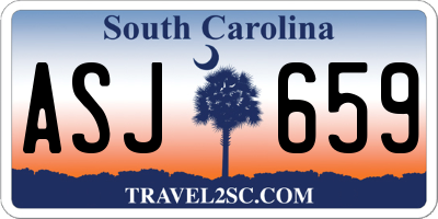 SC license plate ASJ659