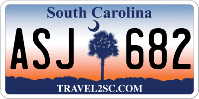 SC license plate ASJ682