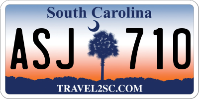 SC license plate ASJ710