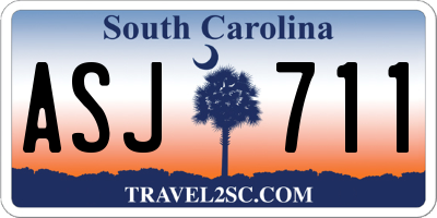 SC license plate ASJ711