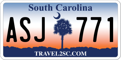 SC license plate ASJ771