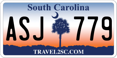 SC license plate ASJ779