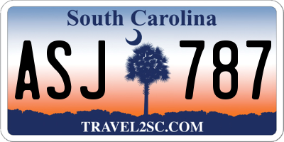 SC license plate ASJ787