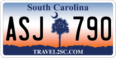 SC license plate ASJ790