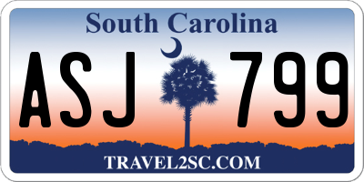 SC license plate ASJ799