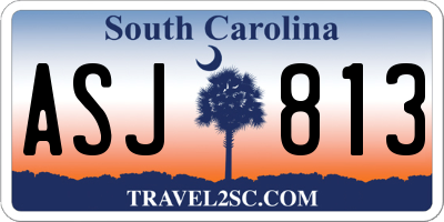 SC license plate ASJ813