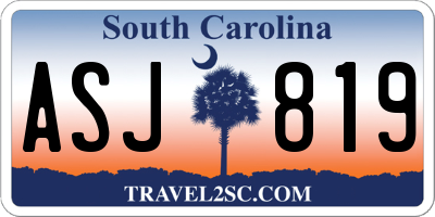 SC license plate ASJ819