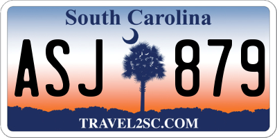 SC license plate ASJ879