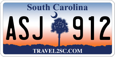SC license plate ASJ912