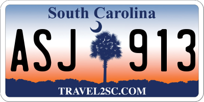 SC license plate ASJ913
