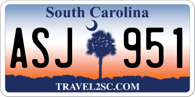 SC license plate ASJ951