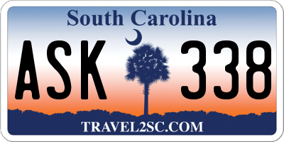 SC license plate ASK338