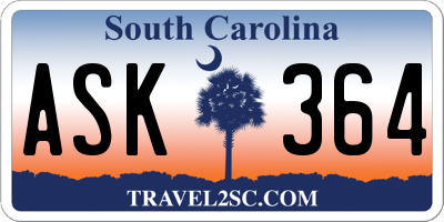 SC license plate ASK364