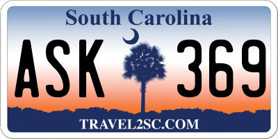 SC license plate ASK369