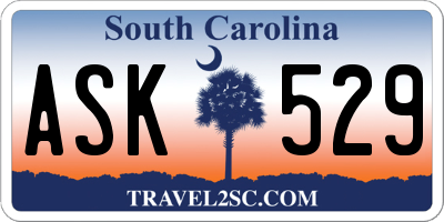 SC license plate ASK529