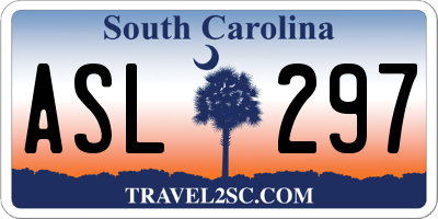 SC license plate ASL297