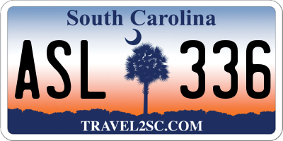 SC license plate ASL336