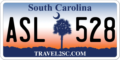 SC license plate ASL528
