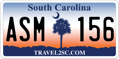 SC license plate ASM156