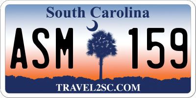 SC license plate ASM159