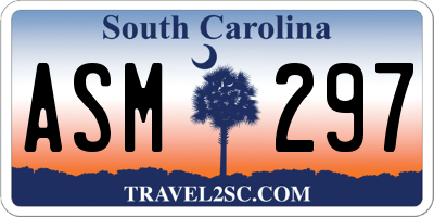 SC license plate ASM297