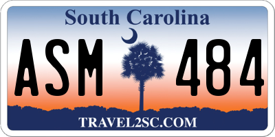 SC license plate ASM484