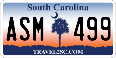 SC license plate ASM499