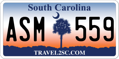 SC license plate ASM559