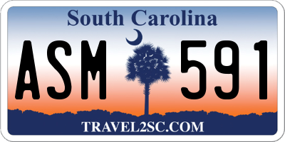 SC license plate ASM591