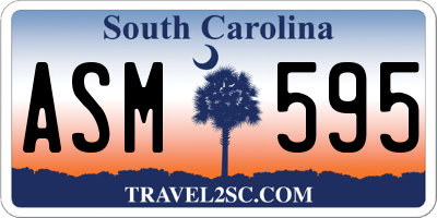 SC license plate ASM595