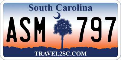 SC license plate ASM797