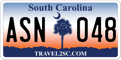 SC license plate ASN048
