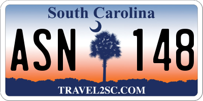 SC license plate ASN148