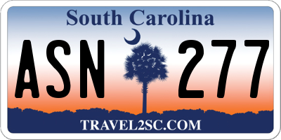 SC license plate ASN277
