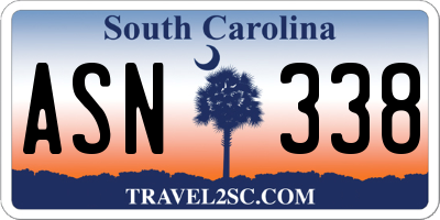SC license plate ASN338