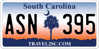 SC license plate ASN395