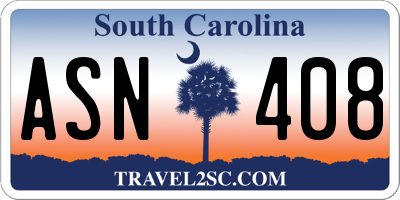 SC license plate ASN408