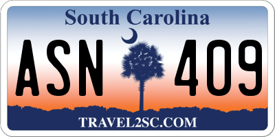 SC license plate ASN409