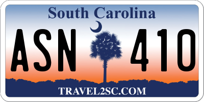 SC license plate ASN410