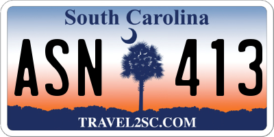 SC license plate ASN413