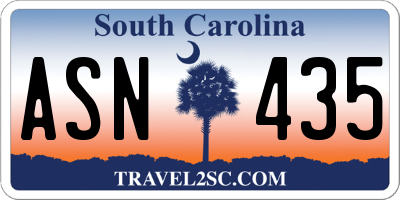 SC license plate ASN435