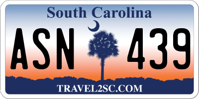 SC license plate ASN439